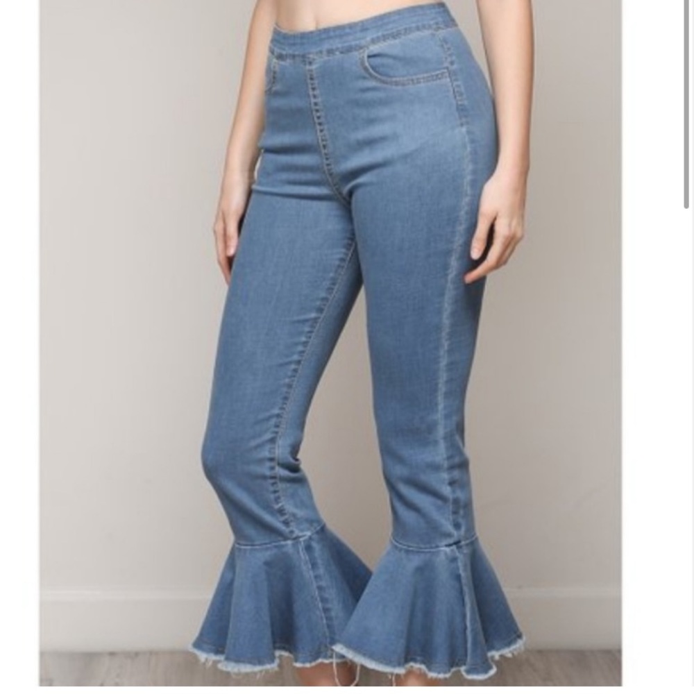 Kick flare bloomer pants